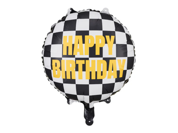 Happy Birthday Helium Ballon Race Vlag 40cm