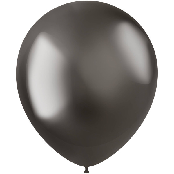 Latex Ballonnen Chroom Intense Grey